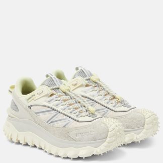 mode luxe Moncler Trailgrip leren sneakers wit