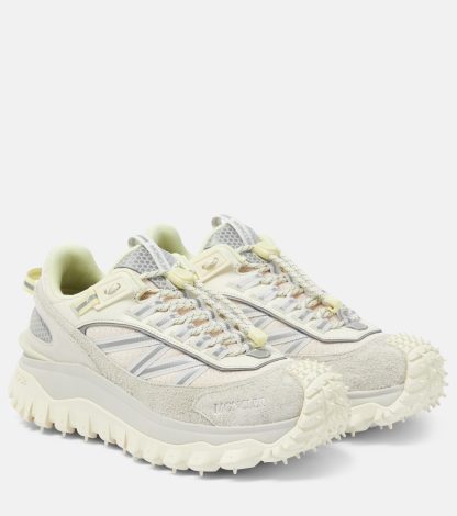 mode luxe Moncler Trailgrip leren sneakers wit