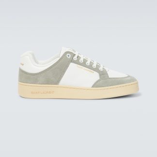 mode luxe Saint Laurent SL/61 leren en suède sneakers veelkleurig