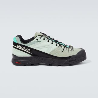 mode luxe Salomon X-Alp suède sneakers zwart