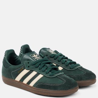 modeontwerper Adidas Samba OG leren sneakers groen