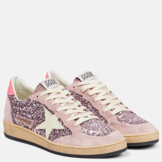 modeontwerper Golden Goose Ball Star suède glitter sneakers veelkleurig