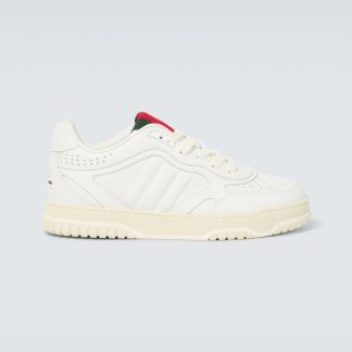 modeontwerper Gucci Gucci Re-Web leren sneakers wit