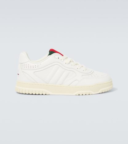 modeontwerper Gucci Gucci Re-Web leren sneakers wit