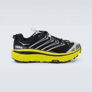 modeontwerper Hoka One One Mafate Three2 hardloopschoenen zwart