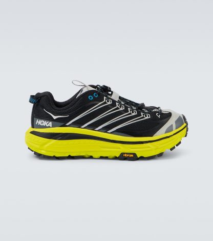 modeontwerper Hoka One One Mafate Three2 hardloopschoenen zwart