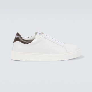 modeontwerper Lanvin DDB0 leren sneakers wit