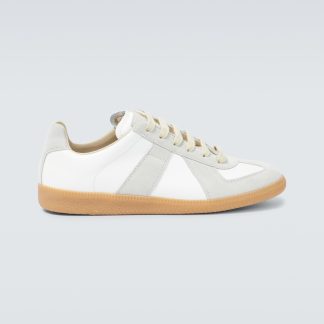 modeontwerper Maison Margiela Replica leer en suède sneakers wit