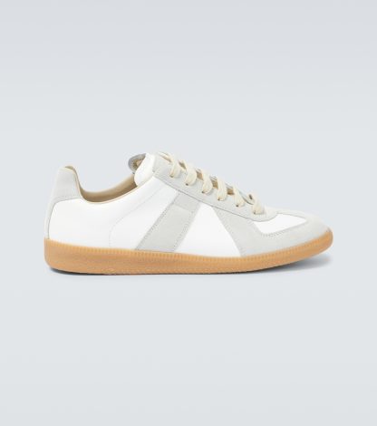 modeontwerper Maison Margiela Replica leer en suède sneakers wit