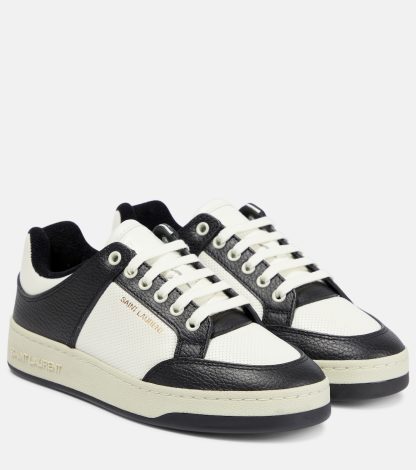 modeontwerper Saint Laurent SL/61 leren sneakers zwart