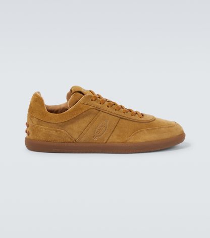 modeontwerper Tods Tab suède sneakers bruin