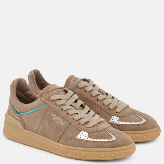 modeontwerper Valentino Garavani Upvillage leren sneakers bruin