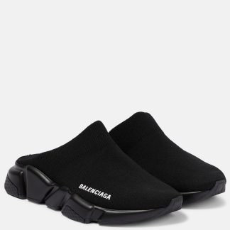 namaakontwerper Balenciaga Speed ML Krecy muiltje sneakers zwart