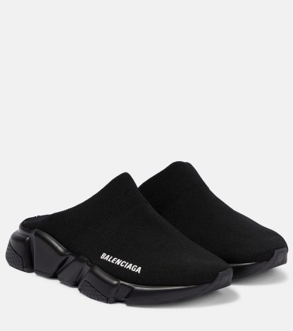 namaakontwerper Balenciaga Speed ML Krecy muiltje sneakers zwart