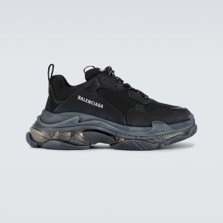 namaakontwerper Balenciaga Triple S sneakers zwart