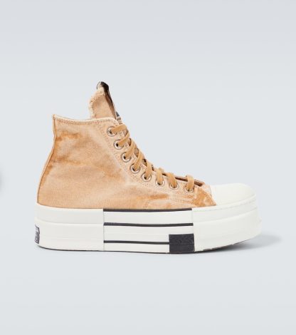 namaakontwerper DRKSHDW by Rick Owens x Converse DBL DRKSTAR Chuck 70 sneakers geel