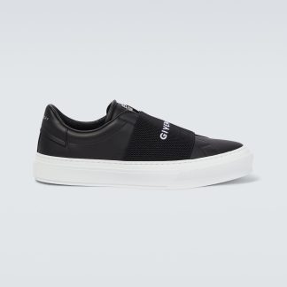 namaakontwerper Givenchy City Sport leren sneakers zwart