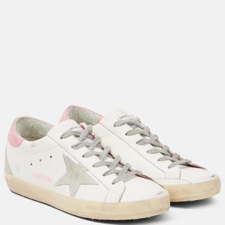 namaakontwerper Golden Goose Super-Star leren sneakers wit