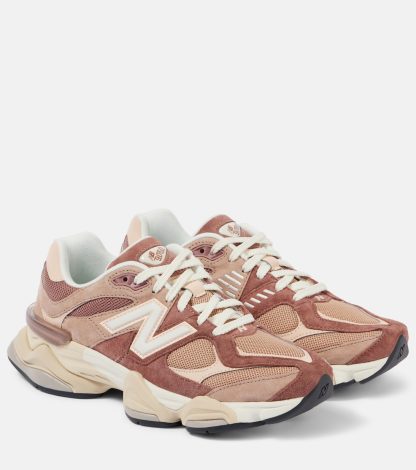 namaakontwerper New Balance 9060 sneakers met suède montuur roze