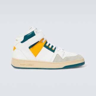 namaakontwerper Saint Laurent Lax suèdeleren sneakers veelkleurig