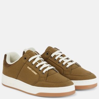 namaakontwerper Saint Laurent SL/61 gabardine sneakers groen