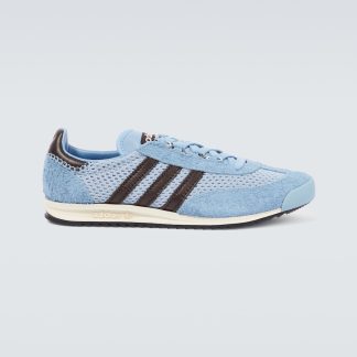 nep luxe Adidas x Wales Bonner SL76 met leer afgezette sneakers blauw