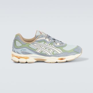 nep luxe Asics Met suède afgezette Gel-NYC-sneakers groen