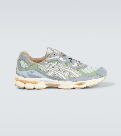 nep luxe Asics Met suède afgezette Gel-NYC-sneakers groen