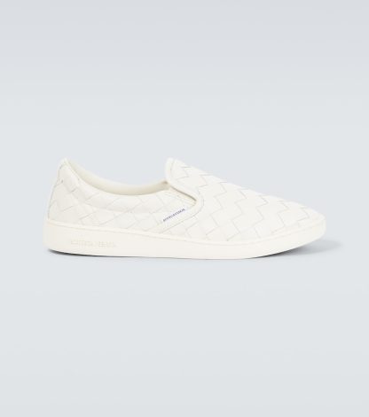 nep luxe Bottega Veneta Sawyer leren slip-on sneakers wit