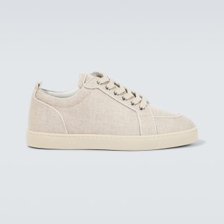 nep luxe Christian Louboutin Rantulow Orlato canvas sneakers beige