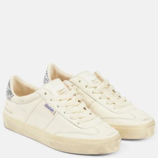 nep luxe Golden Goose Soul-Star glitter leren sneakers wit