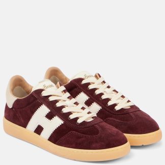 nep luxe Hogan Suède sneakers bruin