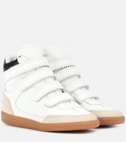 nep luxe Isabel Marant Bilsy leren sneakers wit