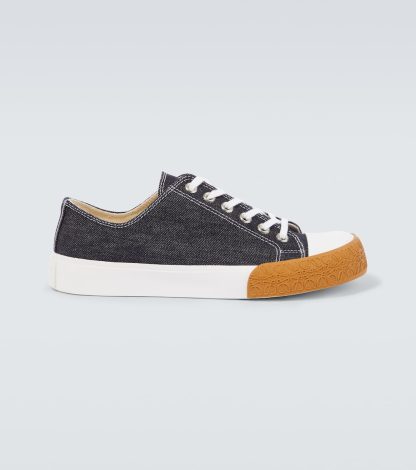 nep luxe Loewe Bloc denim sneakers blauw