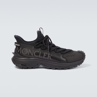 nep luxe Moncler TrailGrip Lite2 ripstop sneakers zwart