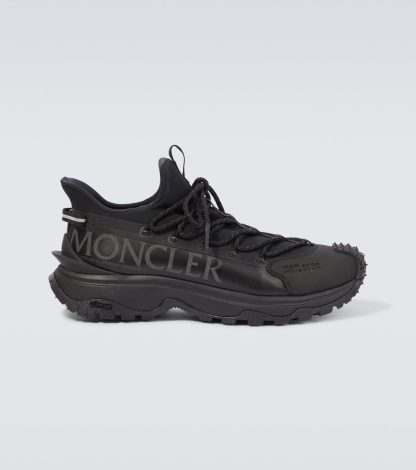 nep luxe Moncler TrailGrip Lite2 ripstop sneakers zwart