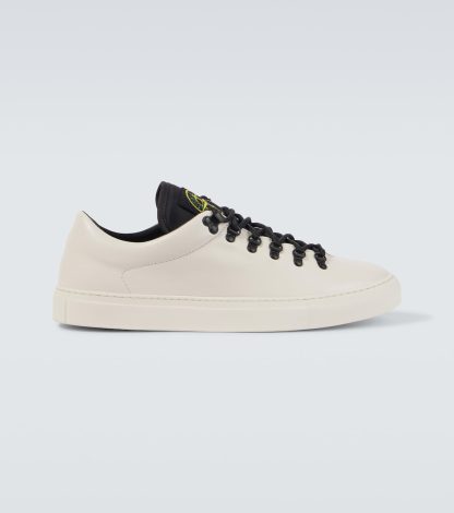 nep luxe Stone Island S0101 leren sneakers neutraal