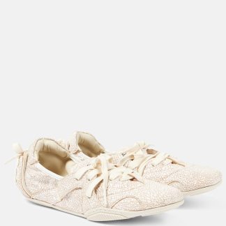 replica ontwerper Acne Studios Leren sneakers wit