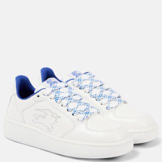 replica ontwerper Burberry New Box leren sneakers wit