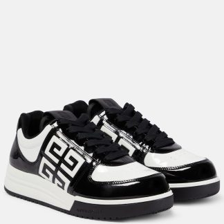 replica ontwerper Givenchy G4 leren sneakers zwart