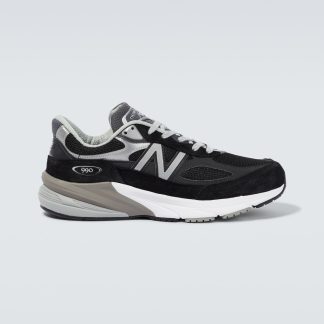 replica ontwerper New Balance 990v6 suède lage sneakers zwart