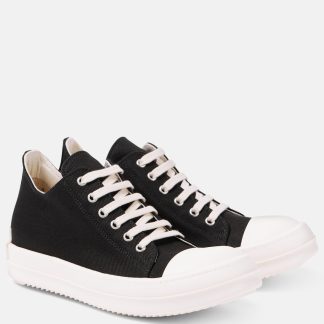 replica ontwerper Rick Owens DRKSHDW Vintage denim sneakers zwart