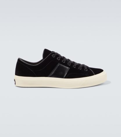 replica ontwerper Tom Ford Cambridge fluwelen sneakers veelkleurig